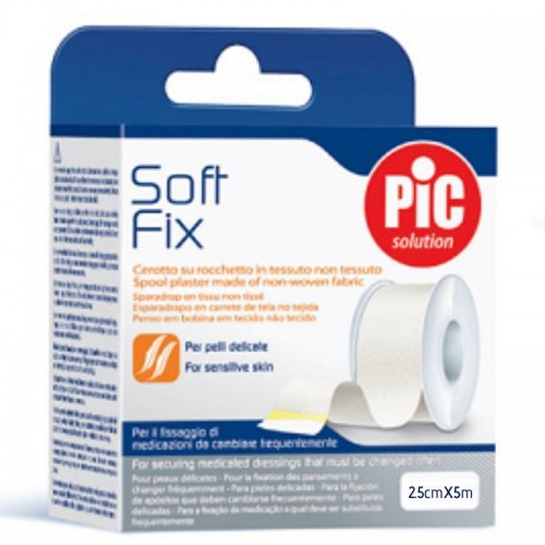 Pic Solution Soft Fix Ρολό Λευκοπλάστη από Μη Υφασμένο Ύφασμα 2.5cm x 5m Pic Solution Soft Fix Ρολό Λευκοπλάστη από Μη Υφασμένο Ύφασμα 2.5cm x 5m