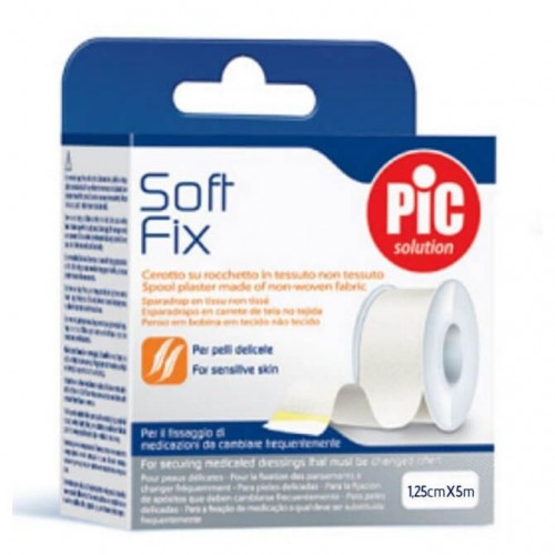 Pic Solution Soft Fix Ρολό Λευκοπλάστη από Μη Υφασμένο Ύφασμα 1.25cm x 5m Pic Solution Soft Fix Ρολό Λευκοπλάστη από Μη Υφασμένο Ύφασμα 1.25cm x 5m