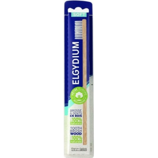 Elgydium Eco Friendly Soft Toothbrush, Ξύλινη Οικολογική Οδοντόβουρτσα, Μαλακή 1 Τεμάχιο Elgydium Eco Friendly Soft Toothbrush, Ξύλινη Οικολογική Οδοντόβουρτσα, Μαλακή 1 Τεμάχιο