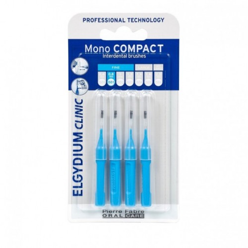 Elgydium Clinic Monocompact, Μεσοδόντια Βουρτσάκια 0.8mm Fine 4τμχ Elgydium Clinic Monocompact, Μεσοδόντια Βουρτσάκια 0.8mm Fine 4τμχ