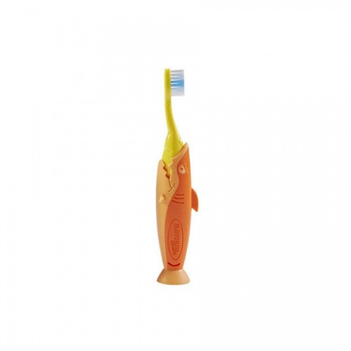 Elgydium Kids Shark, Οδοντόβουρτσα για Παιδιά 2 έως 6 Ετών, Χρώμα Πορτοκαλί-Κίτρινο