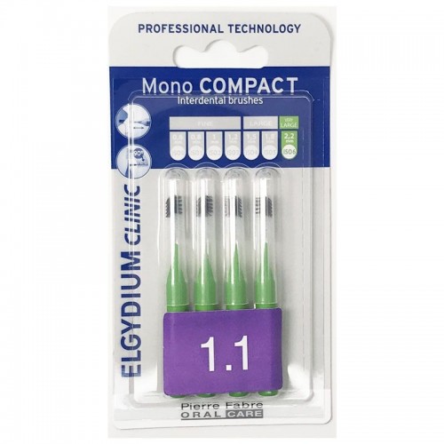 Elgydium Clinic Monocompact, Μεσοδόντια Βουρτσάκια 1.1mm 4τμχ Elgydium Clinic Monocompact, Μεσοδόντια Βουρτσάκια 1.1mm 4τμχ