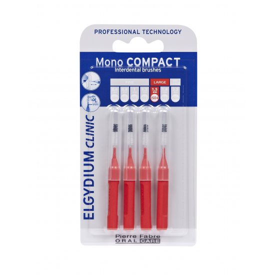 Elgydium Clinic Monocompact, Μεσοδόντια Βουρτσάκια 0.7mm 4τμχ Elgydium Clinic Monocompact, Μεσοδόντια Βουρτσάκια 0.7mm 4τμχ