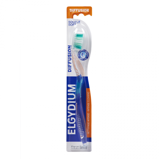 Elgydium Diffusion Soft, Οδοντόβουρτσα για Ολοκληρωμένο και Πλήρη Καθαρισμό του Στόματος, Μαλακή