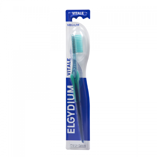 Elgydium Vitale Medium, Οδοντόβουρτσα με Επίπεδη Κεφαλή, Μέτρια 1τμχ Elgydium Vitale Medium, Οδοντόβουρτσα με Επίπεδη Κεφαλή, Μέτρια 1τμχ