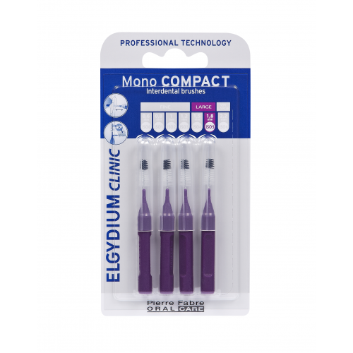 Elgydium Clinic Monocompact, Μεσοδόντια Βουρτσάκια 1.8mm Large 4τμχ Elgydium Clinic Monocompact, Μεσοδόντια Βουρτσάκια 1.8mm Large 4τμχ