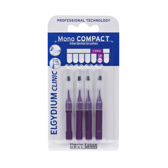 Elgydium Clinic Monocompact, Μεσοδόντια Βουρτσάκια 0.8mm 4τμχ Elgydium Clinic Monocompact, Μεσοδόντια Βουρτσάκια 0.8mm 4τμχ