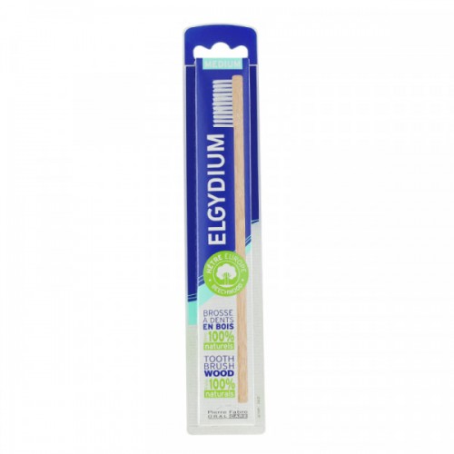 Elgydium Eco Friendly Medium Toothbrush, Ξύλινη Οικολογική Οδοντόβουρτσα, Μέτρια 1 Τεμάχιο Elgydium Eco Friendly Medium Toothbrush, Ξύλινη Οικολογική Οδοντόβουρτσα, Μέτρια 1 Τεμάχιο
