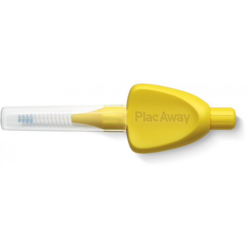 Plac Away Μεσοδόντιο Βουρτσάκι Triple Action 0.7mm, ISO 4, Κίτρινο, 6τεμ Plac Away Μεσοδόντιο Βουρτσάκι Triple Action 0.7mm, ISO 4, Κίτρινο, 6τεμ