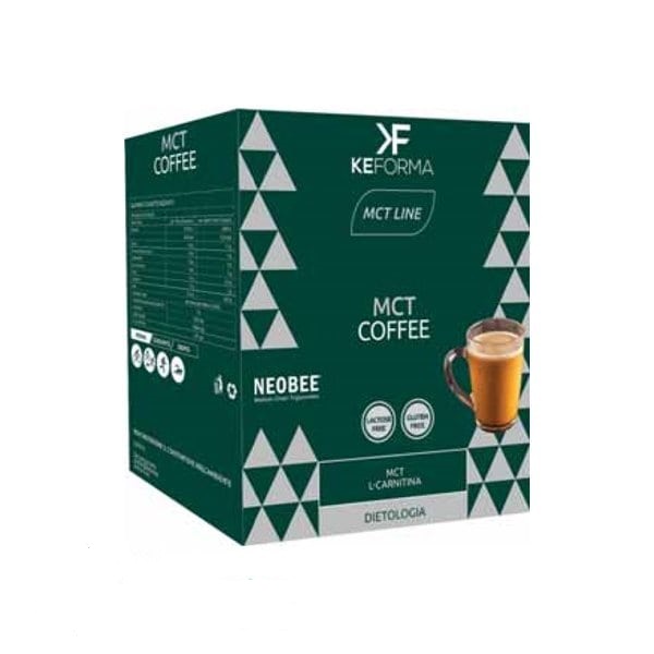 Keforma MCT Coffee L-Carnitina Στιγμιαίος Καφές με Λιπαρά Οξέα, Γεύση Καρύδα 14 Φάκελοι x 18.7gr