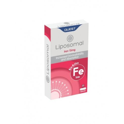Quest Liposomal Iron 15mg Συμπλήρωμα Διατροφής με Λιποσωμικό Σίδηρο 30caps Quest Liposomal Iron 15mg Συμπλήρωμα Διατροφής με Λιποσωμικό Σίδηρο 30caps