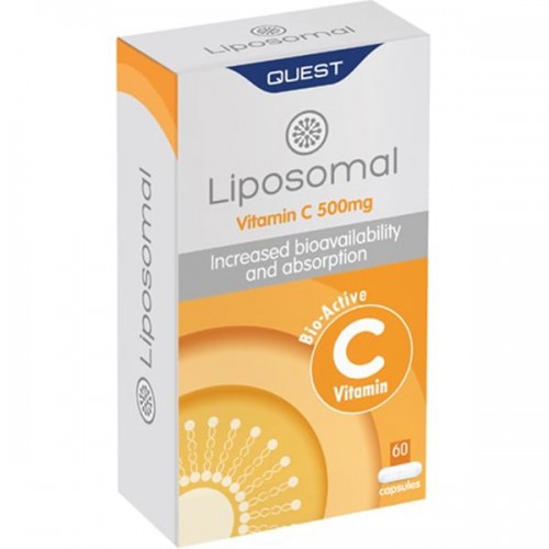 Quest Liposomal Vitamin C 500mg Βιταμίνη C Ενσωματωμένη σε Λιποσώματα 60caps