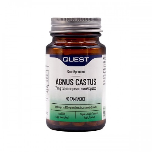Quest Agnus Castus 71mg Extract, 90Tabs. Βοηθάει στη ρύθμιση του εμμηνορροϊκού κύκλου Quest Agnus Castus 71mg Extract, 90Tabs. Βοηθάει στη ρύθμιση του εμμηνορροϊκού κύκλου