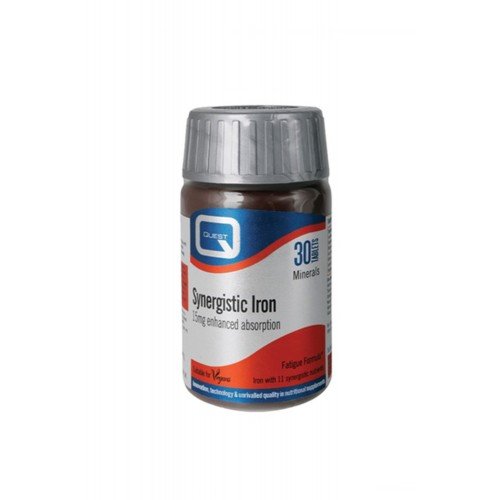 Quest Synergistic Iron 15mg Enhanced Absorption 30tabs Quest Synergistic Iron 15mg Enhanced Absorption 30tabs