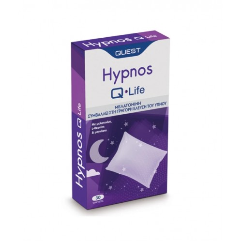 Quest Hypnos Q-Life, Βοηθά στη Χαλάρωση πριν τον Ύπνο 30 ταμπλέτες Quest Hypnos Q-Life, Βοηθά στη Χαλάρωση πριν τον Ύπνο 30 ταμπλέτες