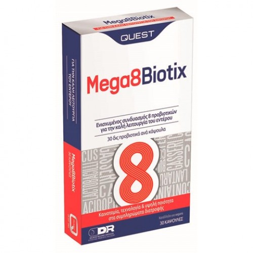 Quest Mega 8 Biotix 30caps Quest Mega 8 Biotix 30caps