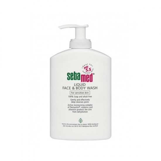 Sebamed Liquid Face & Body Ήπιος καθαρισμός Προσώπου και Σώματος 1Lt Sebamed Liquid Face & Body Ήπιος καθαρισμός Προσώπου και Σώματος 1Lt