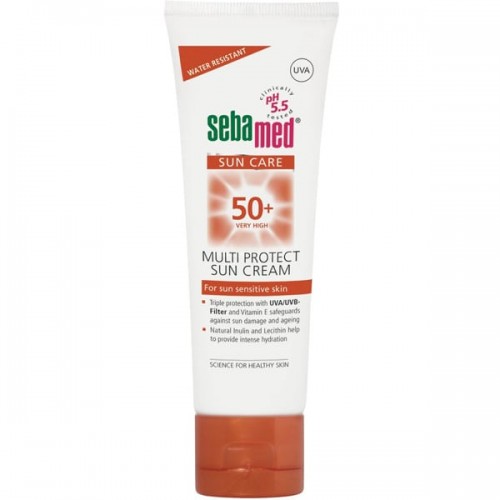 Sebamed Sun Cream SPF 50+ Multi Protect Sun Cream PH5.5 με Άρωμα 75ml Sebamed Sun Cream SPF 50+ Multi Protect Sun Cream PH5.5 με Άρωμα 75ml