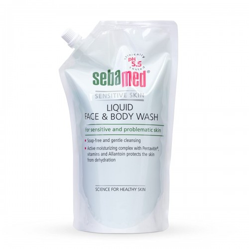 Sebamed Refill Liquid Face & Body Wash Ήπιος Καθαρισμός Προσώπου & Σώματος για Ευαίσθητη Επιδερμίδα 1000ml