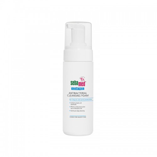 Sebamed Clear Face Antibacterial Cleansing Foam, Αφρός Καθαρισμού για Ακμή/Λιπαρό Δέρμα, 150ml Sebamed Clear Face Antibacterial Cleansing Foam, Αφρός Καθαρισμού για Ακμή/Λιπαρό Δέρμα, 150ml