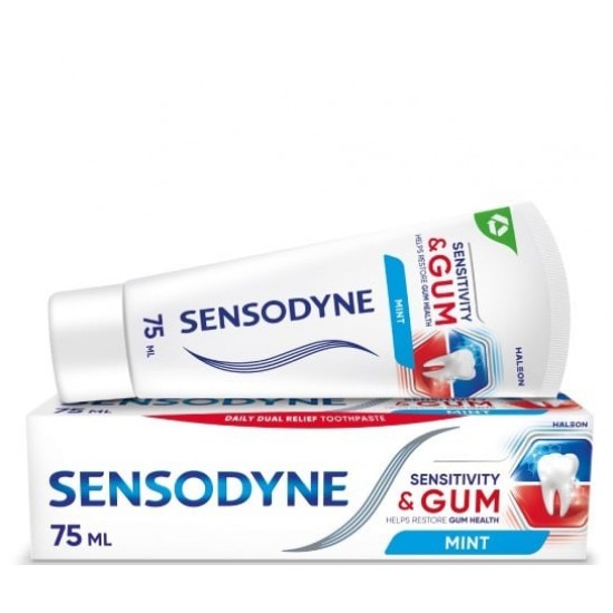 Sensodyne Sensitivity & Gum Mint Οδοντόκρεμα για Ευαίσθητα Δόντια & Ούλα που Aιμορραγούν 75ml Sensodyne Sensitivity & Gum Mint Οδοντόκρεμα για Ευαίσθητα Δόντια & Ούλα που Aιμορραγούν 75ml
