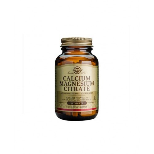 Solgar Calcium Magnesium Citrate 50Tabs. Για τη Δόμηση & τη Διατήρηση των Οστών & των Δοντιών