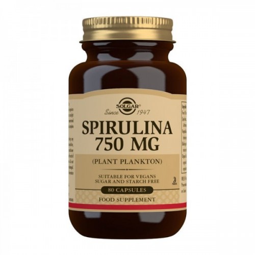Solgar Spirulina 750mg 80 Caps Solgar Spirulina 750mg 80 Caps