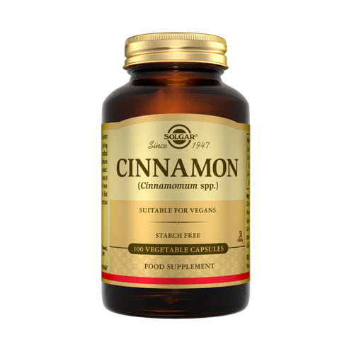 Solgar Cinnamon 500mg, Κανέλλα 100Veg.Caps. Βοηθά στην καλύτερη διαχείριση της ινσουλίνης Solgar Cinnamon 500mg, Κανέλλα 100Veg.Caps. Βοηθά στην καλύτερη διαχείριση της ινσουλίνης