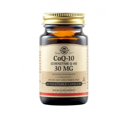 Solgar Coenzyme Q-10 30mg 30Veg.Caps. Συμβάλλει στην ενδυνάμωση του καρδιαγγειακού συστήματος Solgar Coenzyme Q-10 30mg 30Veg.Caps. Συμβάλλει στην ενδυνάμωση του καρδιαγγειακού συστήματος