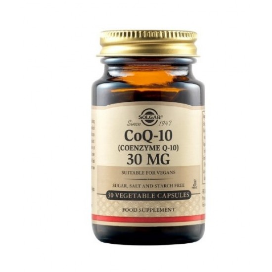 Solgar Coenzyme Q-10 30mg 30Veg.Caps. Συμβάλλει στην ενδυνάμωση του καρδιαγγειακού συστήματος Solgar Coenzyme Q-10 30mg 30Veg.Caps. Συμβάλλει στην ενδυνάμωση του καρδιαγγειακού συστήματος