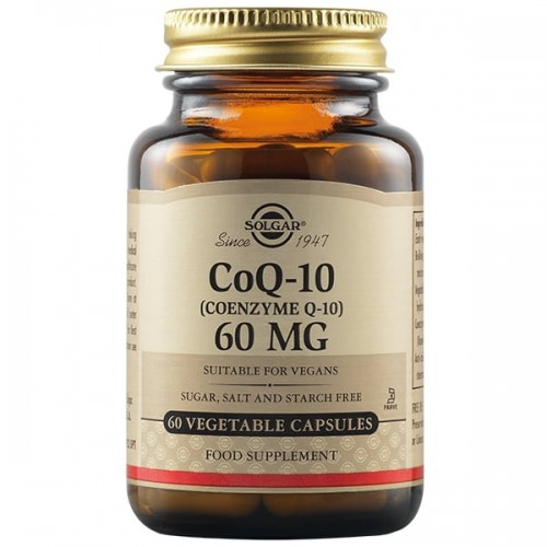 Solgar Coenzyme Q-10 60mg 60Veg.Caps. Αυξάνει την παραγωγή κυτταρικής ενέργειας Solgar Coenzyme Q-10 60mg 60Veg.Caps. Αυξάνει την παραγωγή κυτταρικής ενέργειας