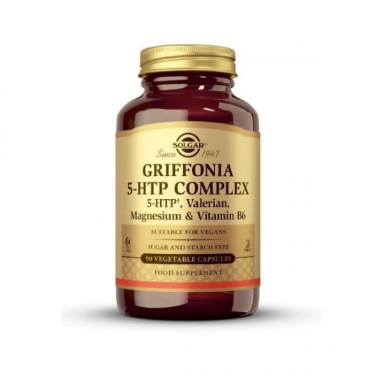 Solgar Griffonia 5-HTP Complex Συμπλήρωμα Διατροφής Για Την Αντιμετώπιση Του Άγχους 90 φυτικές κάψουλες Solgar Griffonia 5-HTP Complex Συμπλήρωμα Διατροφής Για Την Αντιμετώπιση Του Άγχους 90 φυτικές κάψουλες