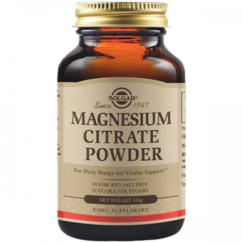Solgar Magnesium Citrate Poweder Σε Σκόνη 108g Solgar Magnesium Citrate Poweder Σε Σκόνη 108g