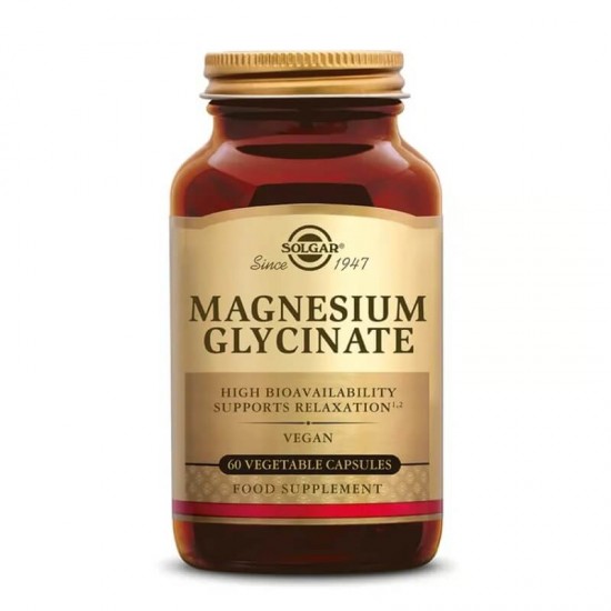 Solgar Magnesium Glycinate Συμπλήρωμα Διατροφής με Μαγνήσιο Γλυκινικό 60 κάψουλες Solgar Magnesium Glycinate Συμπλήρωμα Διατροφής με Μαγνήσιο Γλυκινικό 60 κάψουλες