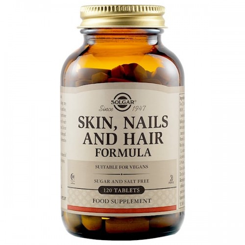 Solgar Skin, Nails & Hair Formula 120Tabs. Βοηθά στη διατήρηση ενός πιο νεανικού δέρματος Solgar Skin, Nails & Hair Formula 120Tabs. Βοηθά στη διατήρηση ενός πιο νεανικού δέρματος