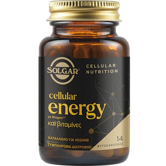 Solgar Cellular Energy με Niagen & Βιταμίνες Φόρμουλα για την Παραγωγή της Κυτταρικής Ενέργειας 14 Φυτοκάψουλες