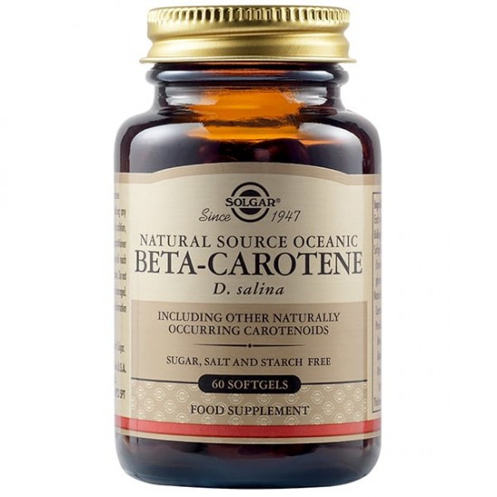 Solgar Beta Carotene 7mg, 60 Softgels. Ενισχύει το Ανοσοποιητικό Σύστημα Solgar Beta Carotene 7mg, 60 Softgels. Ενισχύει το Ανοσοποιητικό Σύστημα