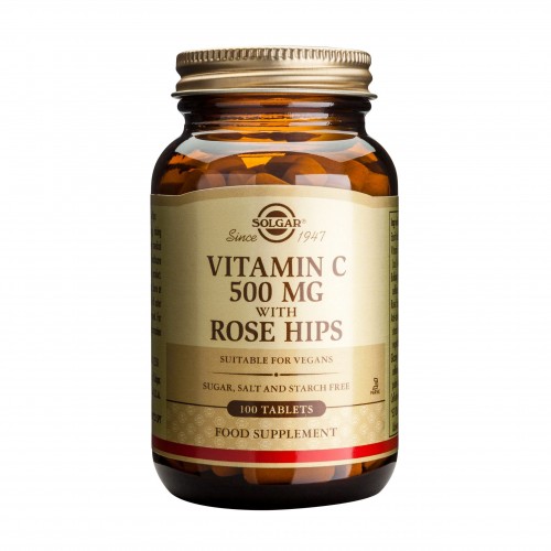 Solgar Vitamin C with Rose Hips 500mg, 100Tabs. Βοηθά στην αντιμετώπιση του οξειδωτικού στρες Solgar Vitamin C with Rose Hips 500mg, 100Tabs. Βοηθά στην αντιμετώπιση του οξειδωτικού στρες