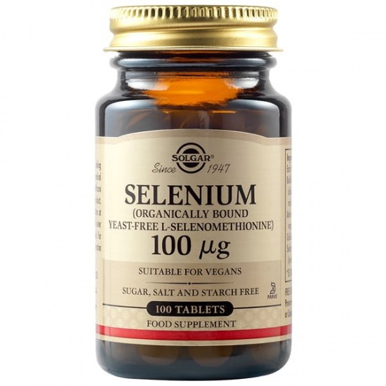 Solgar Selenium 100μg, 100Tabs. Προστασία από οξειδωτικό στρες