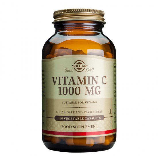 Solgar Vitamin C1000mg 100Veg.Caps. Συμβάλλει στην ομαλή λειτουργία του ανοσοποιητικού & νευρικού συστήματος Solgar Vitamin C1000mg 100Veg.Caps. Συμβάλλει στην ομαλή λειτουργία του ανοσοποιητικού & νευρικού συστήματος