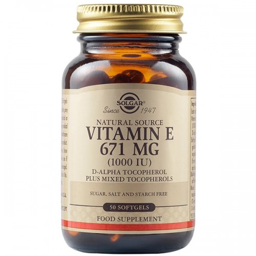 Solgar Vitamin E Natural 1000 IU,50softgels. Προσφέρει προστασία από τοξικούς παράγοντες του περιβάλλοντος Solgar Vitamin E Natural 1000 IU,50softgels. Προσφέρει προστασία από τοξικούς παράγοντες του περιβάλλοντος