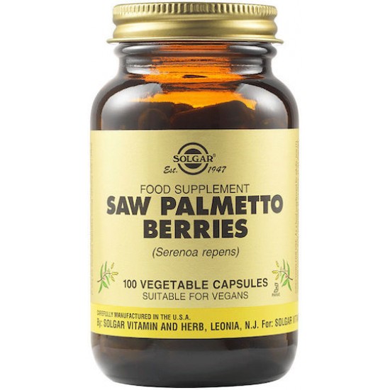 Solgar Saw Palmetto, Ιδανικό για Διαταραχές Ούρησης 100 Veg.Caps