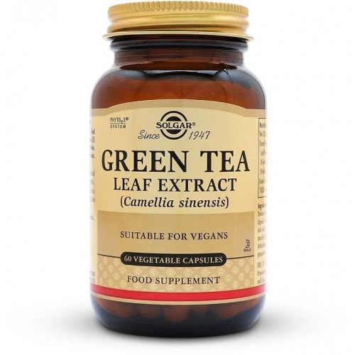 Solgar Green Tee Leaf Extract, Συμπλήρωμα Διατροφής Φυτικό Εκχύλισμα από Πράσινο Τσάι 60 Φυτοκάψουλες Solgar Green Tee Leaf Extract, Συμπλήρωμα Διατροφής Φυτικό Εκχύλισμα από Πράσινο Τσάι 60 Φυτοκάψουλες