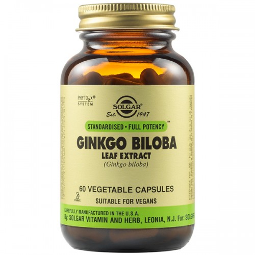 Solgar Ginkgo Biloba Leaf Extract Veg. Caps, Συμπλήρωμα Διατροφής 60 Φυτοκάψουλες Solgar Ginkgo Biloba Leaf Extract Veg. Caps, Συμπλήρωμα Διατροφής 60 Φυτοκάψουλες