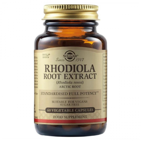 Solgar Rhodiola Root Extract, Συμπλήρωμα Διατροφής 60 Φυτικές Κάψουλες