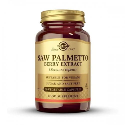 Solgar Saw Palmetto Berry Extract Veg. Caps, Συμπλήρωμα Διατροφής 60 Φυτικές Κάψουλες Solgar Saw Palmetto Berry Extract Veg. Caps, Συμπλήρωμα Διατροφής 60 Φυτικές Κάψουλες