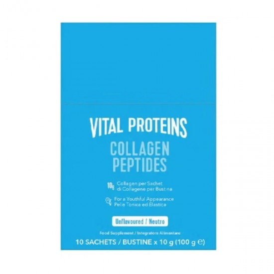 Vital Proteins Collagen Peptides 10x10gr Συμπλήρωμα Διατριφής Κολλαγόνου σε Πεπτίδια 10 Φακελάκια