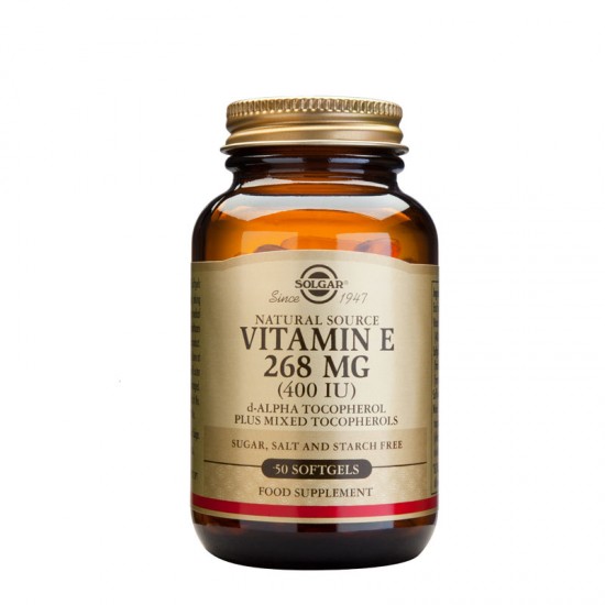 Solgar Vitamin E Natural 400IU, 50Softgels. Προσφέρει προστασία από τοξικούς παράγοντες του περιβάλλοντος Solgar Vitamin E Natural 400IU, 50Softgels. Προσφέρει προστασία από τοξικούς παράγοντες του περιβάλλοντος