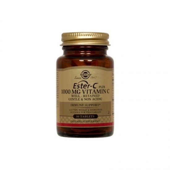 Solgar Ester-C 1000mg 30Tabs. Απορροφάται 4 φορές περισσότερο, ενεργοποιείται 2 φορές γρηγορότερα Solgar Ester-C 1000mg 30Tabs. Απορροφάται 4 φορές περισσότερο, ενεργοποιείται 2 φορές γρηγορότερα