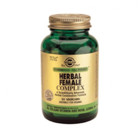 Solgar Herbal Female Complex,Γενικό Βοήθημα για το Γυναικείο Αναπαραγωγικό Σύστημα 50Caps